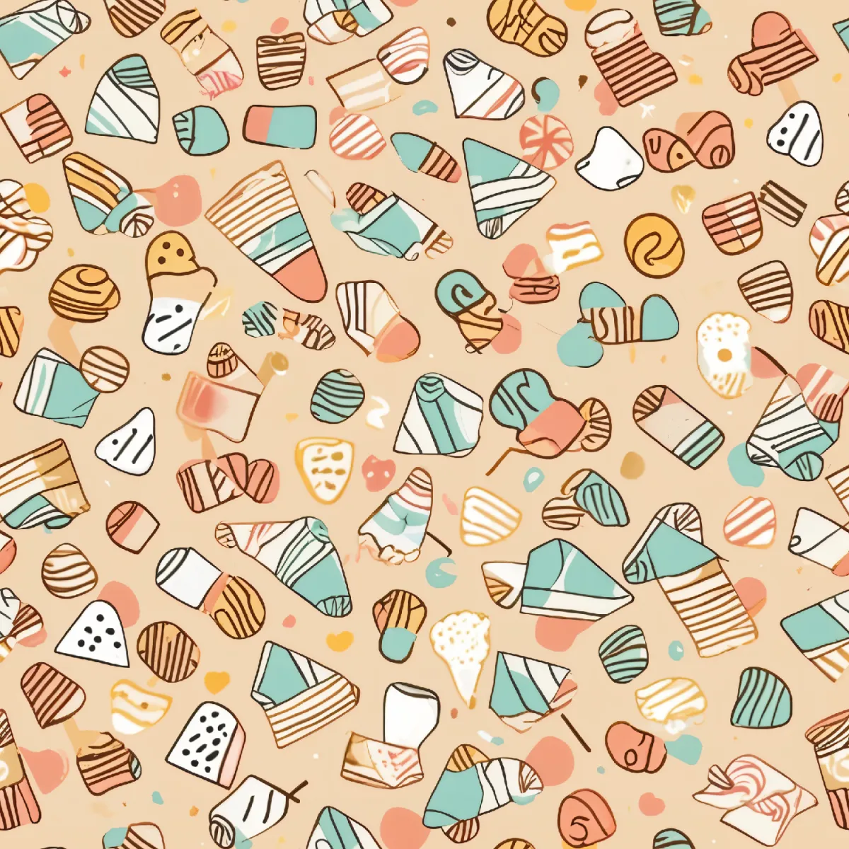 위트 있는 디저트 패턴