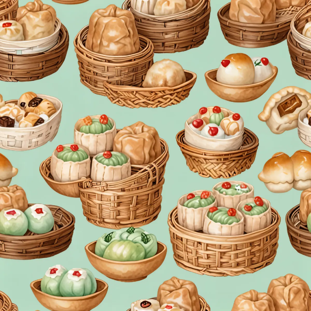 맛있는 만두 디자인