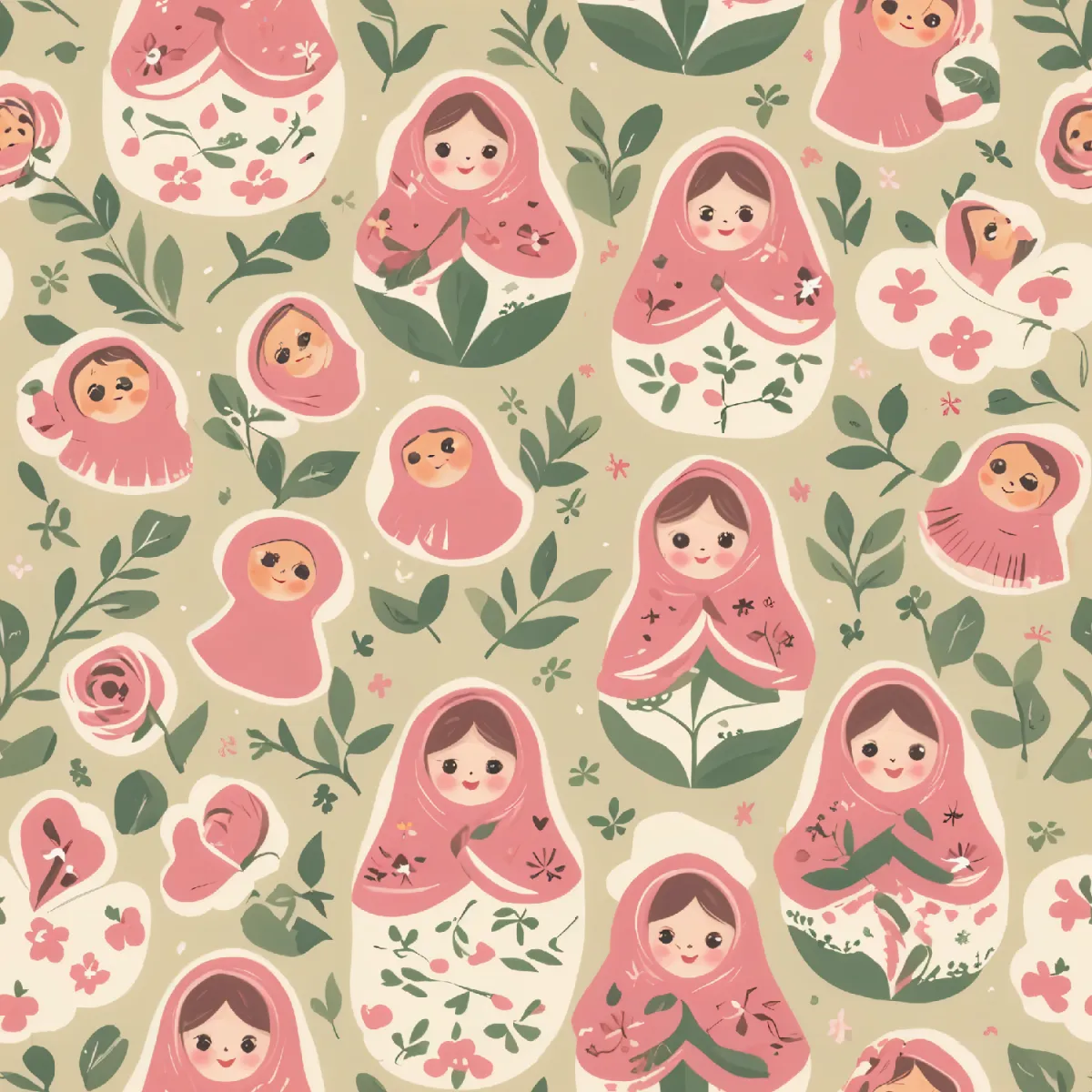 매력적인 마트료시카 패턴