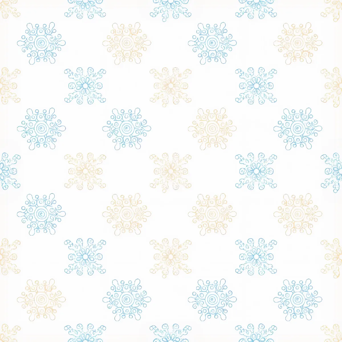 섬세한 눈송이 패턴