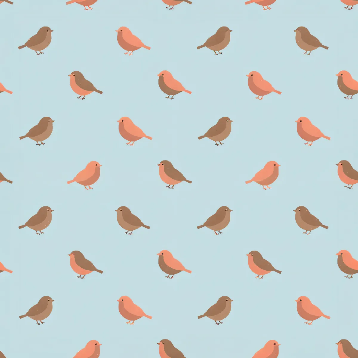 아기자기한 새 패턴