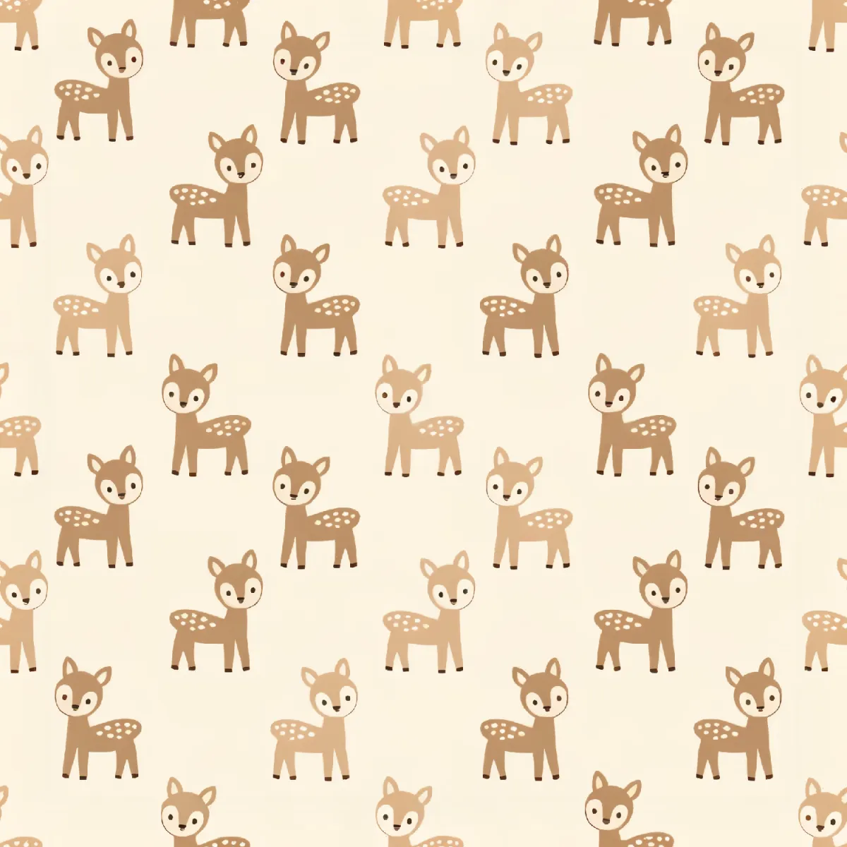 귀여운 아기 사슴 패턴