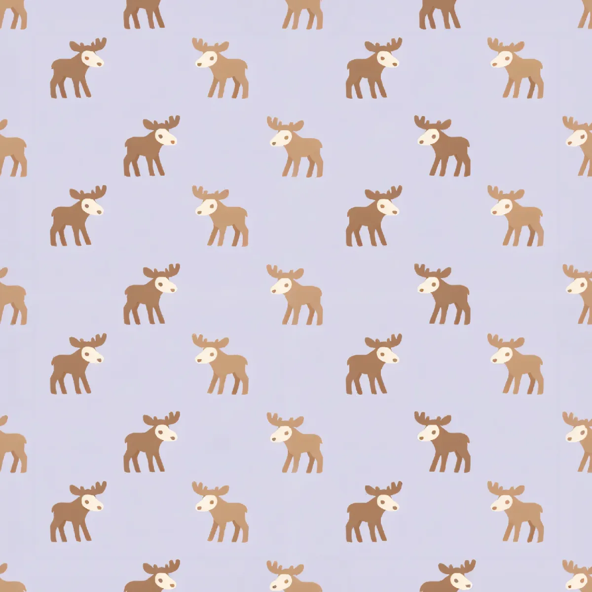 귀여운 무스 패턴