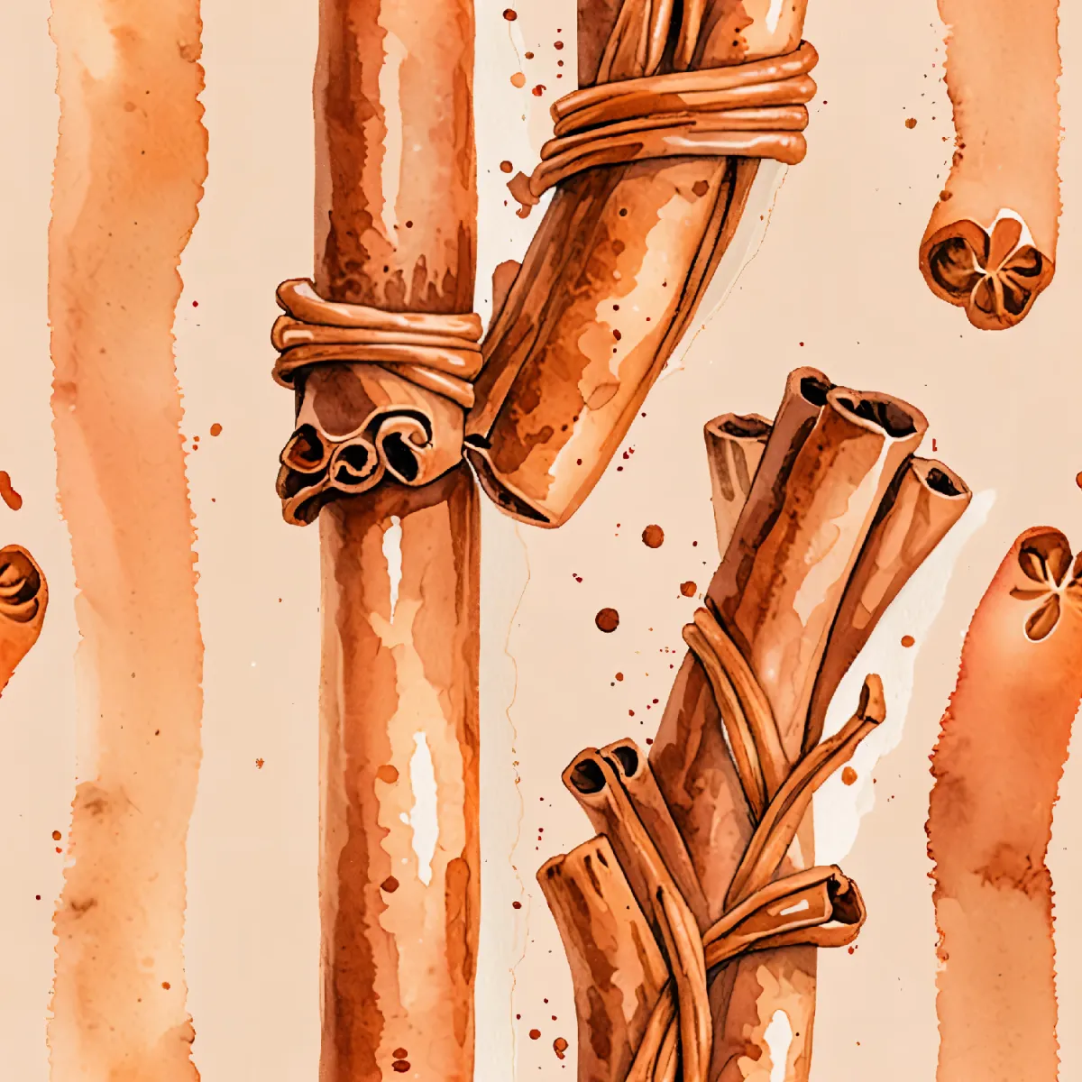 따뜻한 시나몬 스틱 패턴