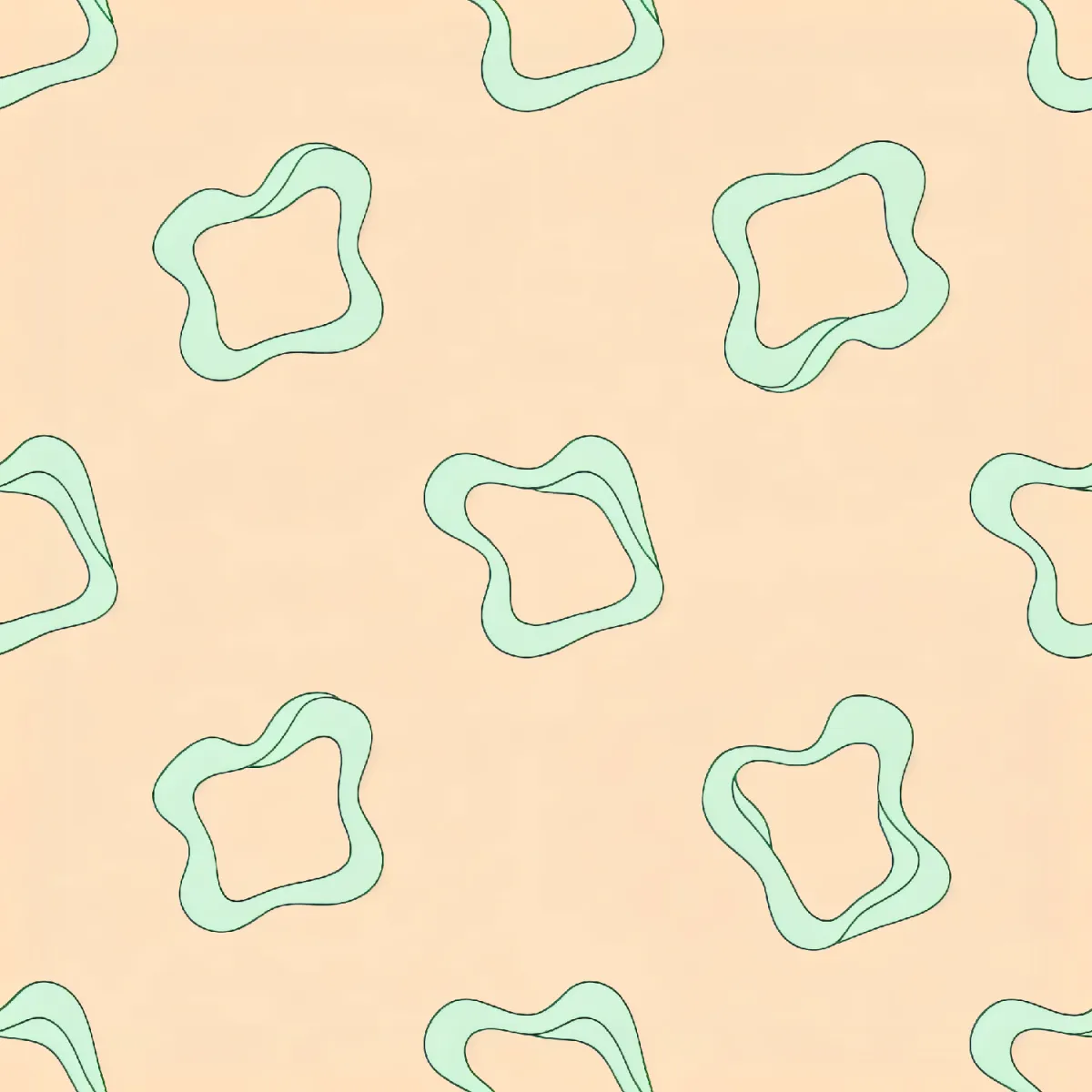 세련된 부드러운 곡선 패턴