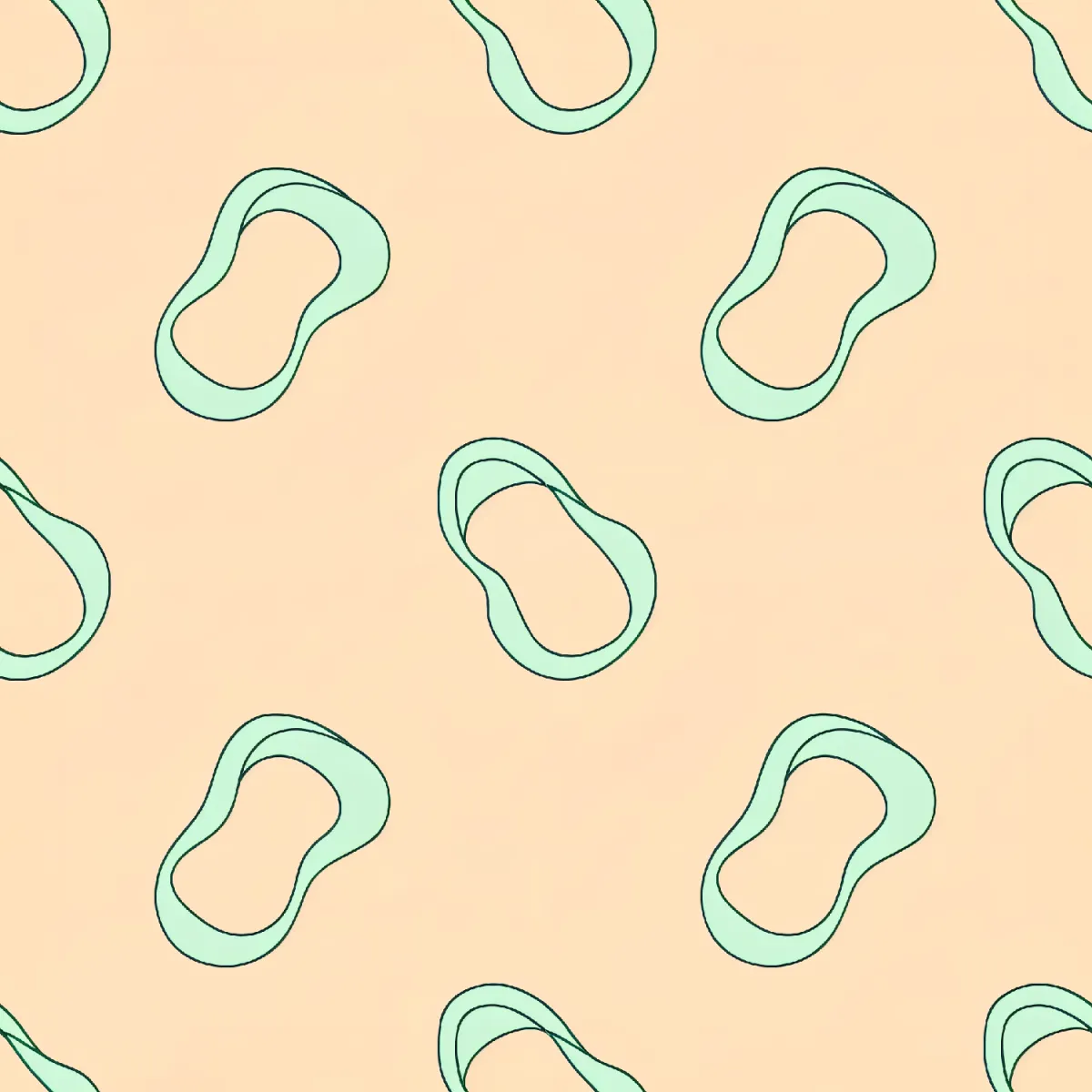 재미있는 원형 루프 디자인