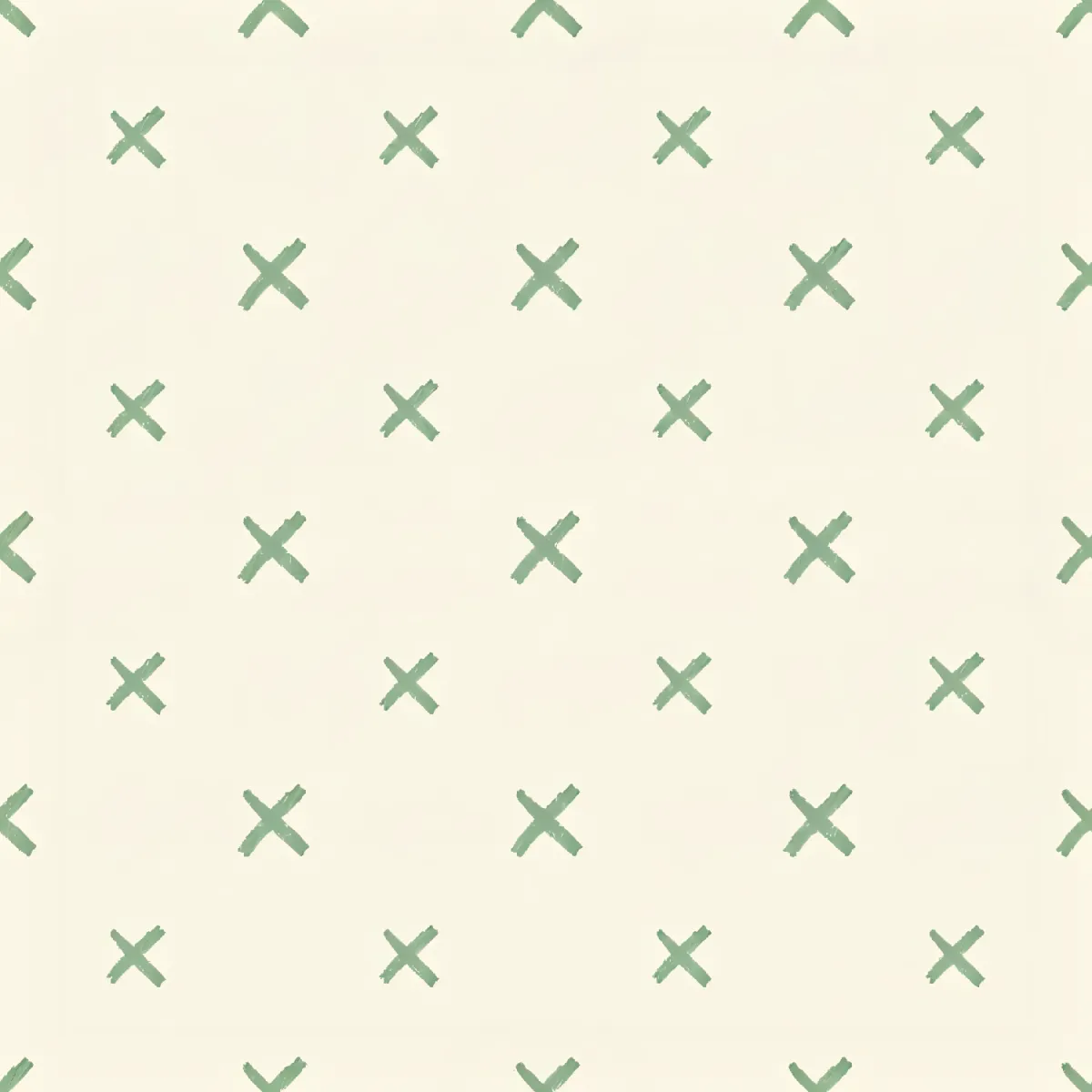 부드러운 녹색 X 패턴