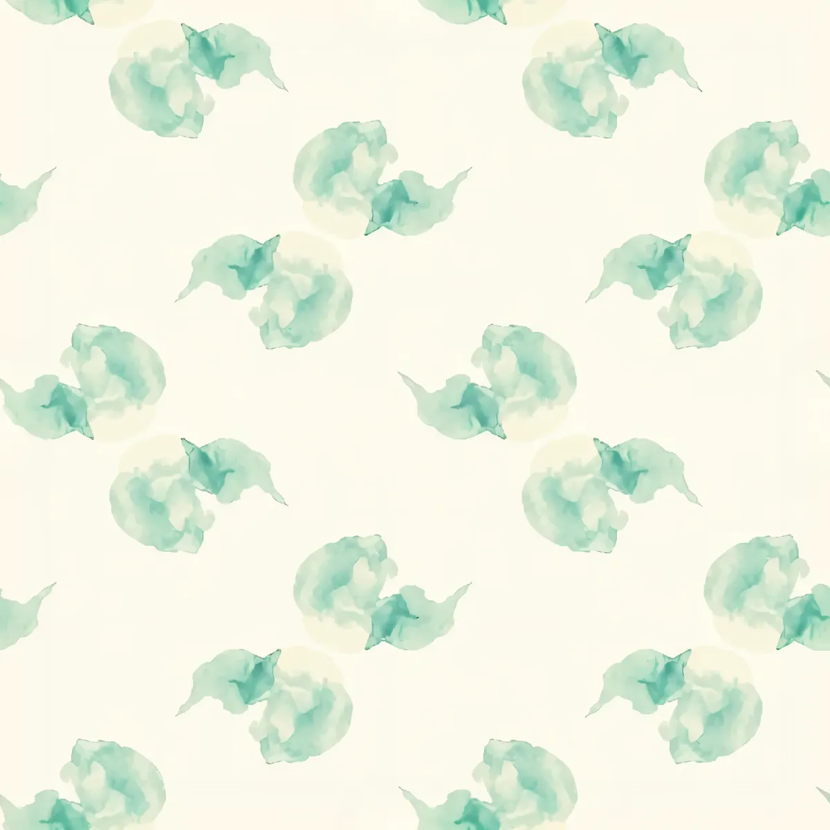 부드러운 수채화 파도 디자인