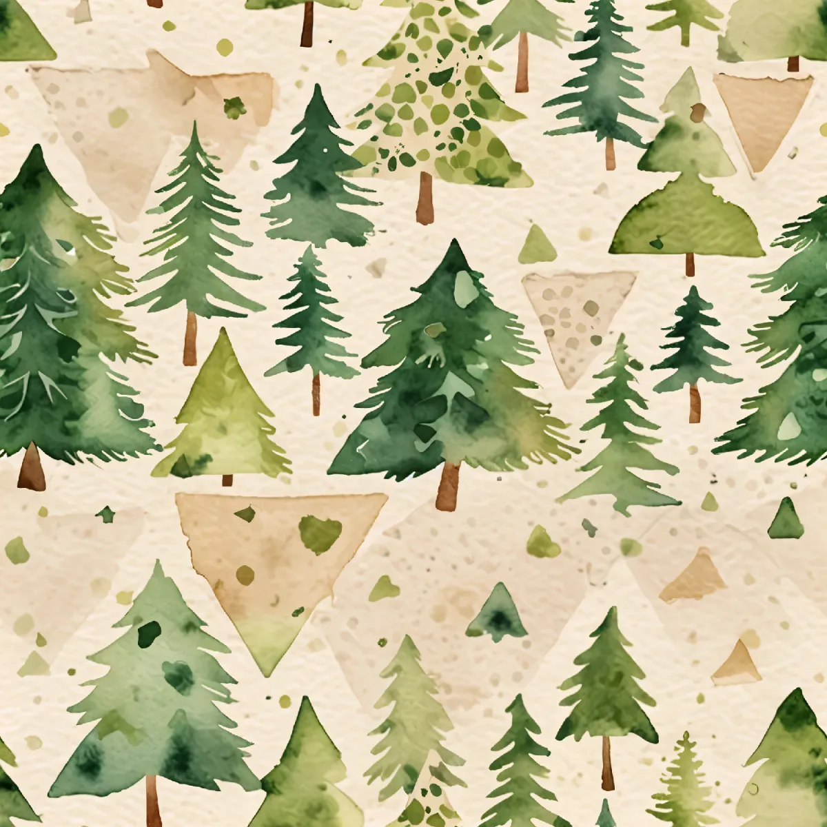 스타일리시 숲속 나무 디자인