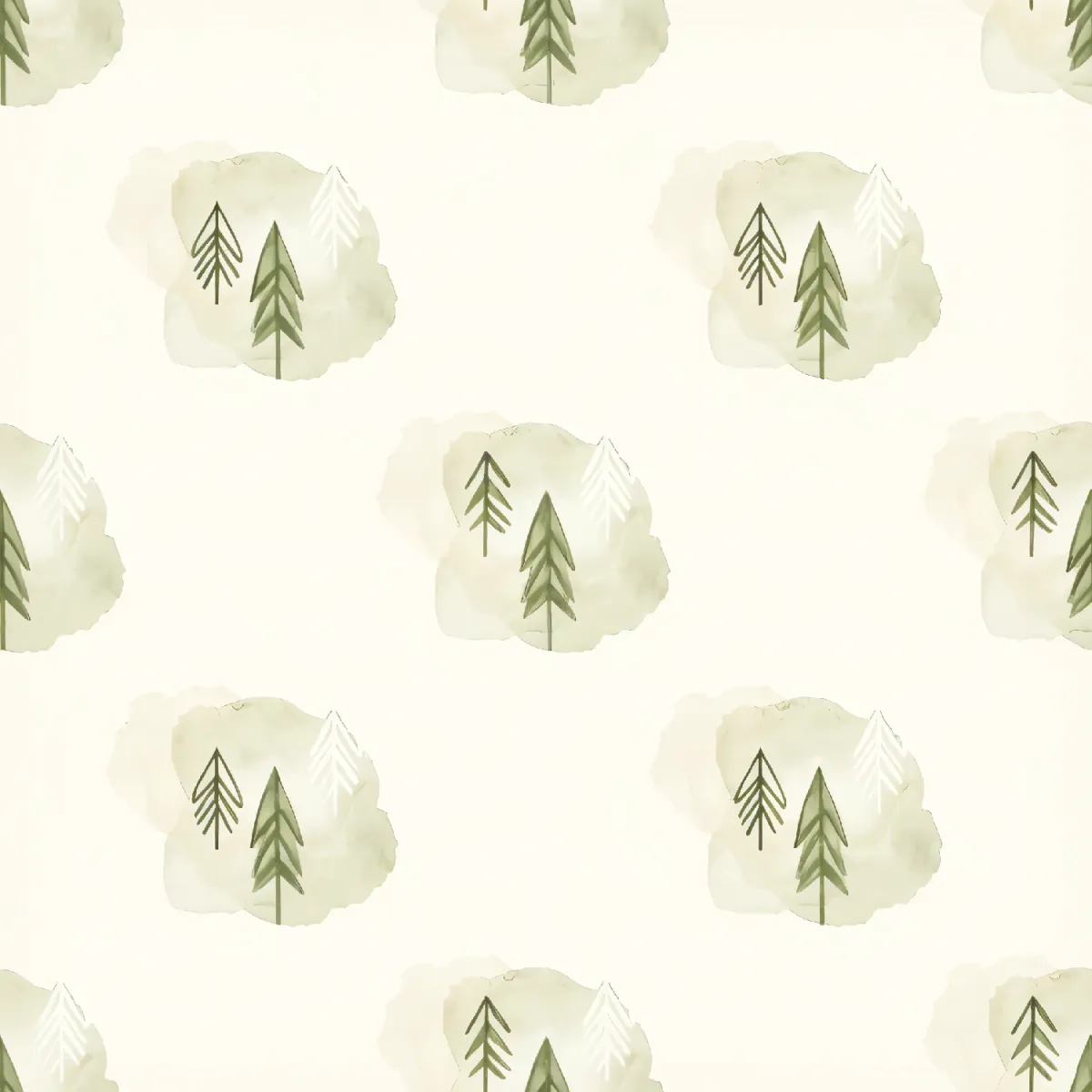 평화로운 나무 패턴