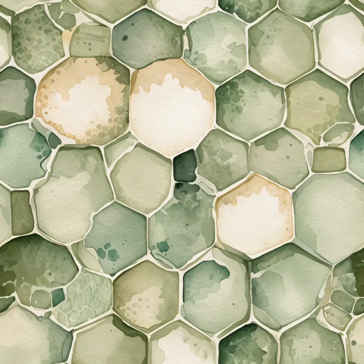 자연 영감을 받은 육각형 패턴