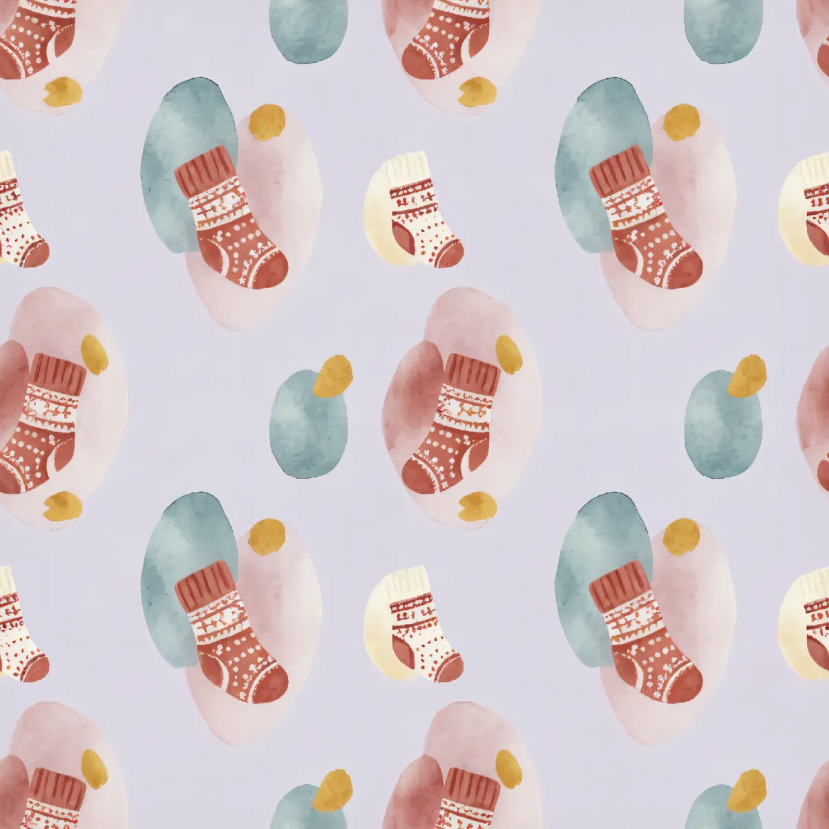 유쾌한 크리스마스 양말 패턴