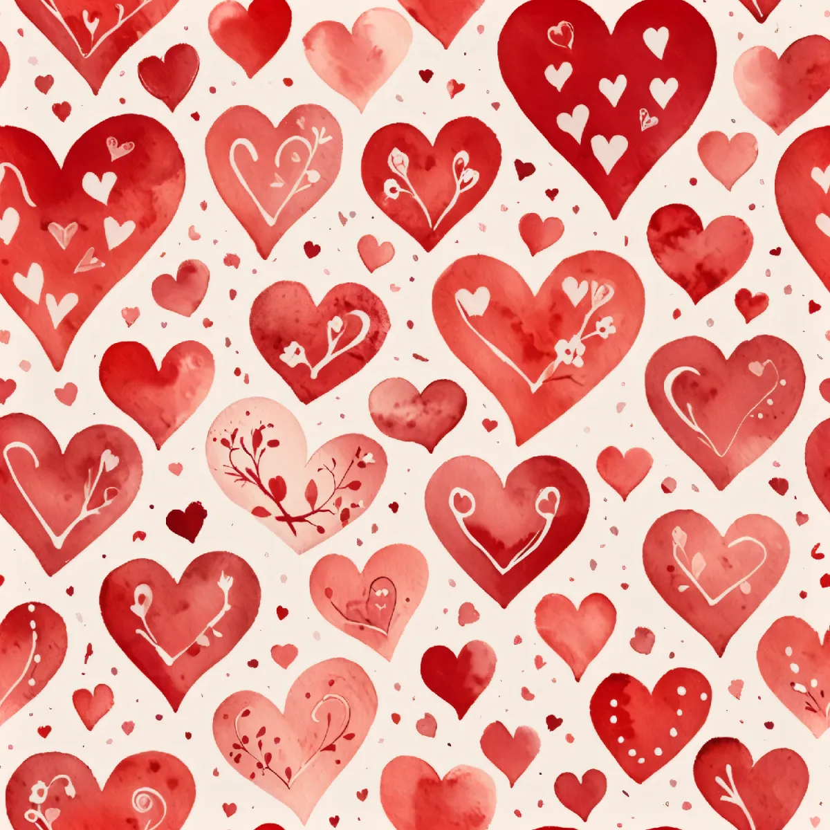 매력적인 하트 패턴