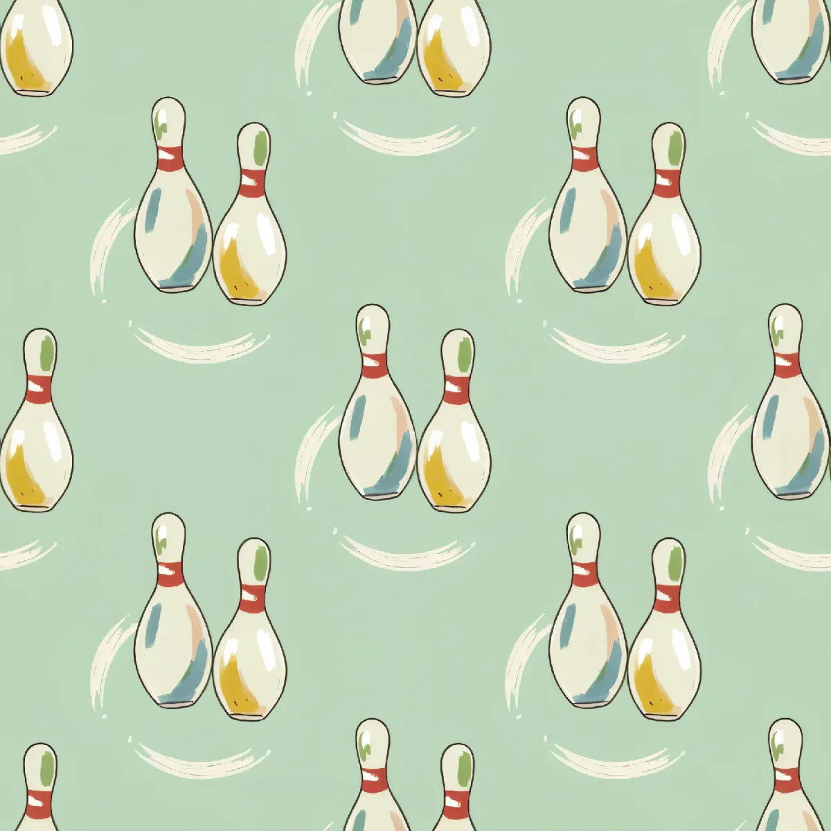 재미있는 볼링 핀 패턴