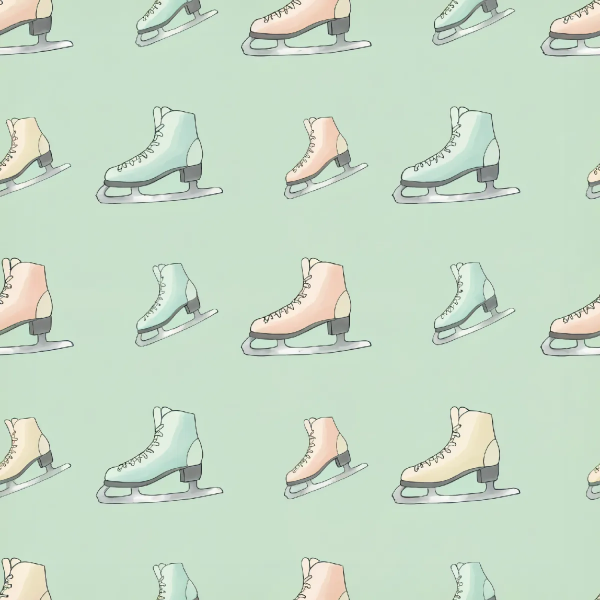 매력적인 아이스 스케이트 패턴