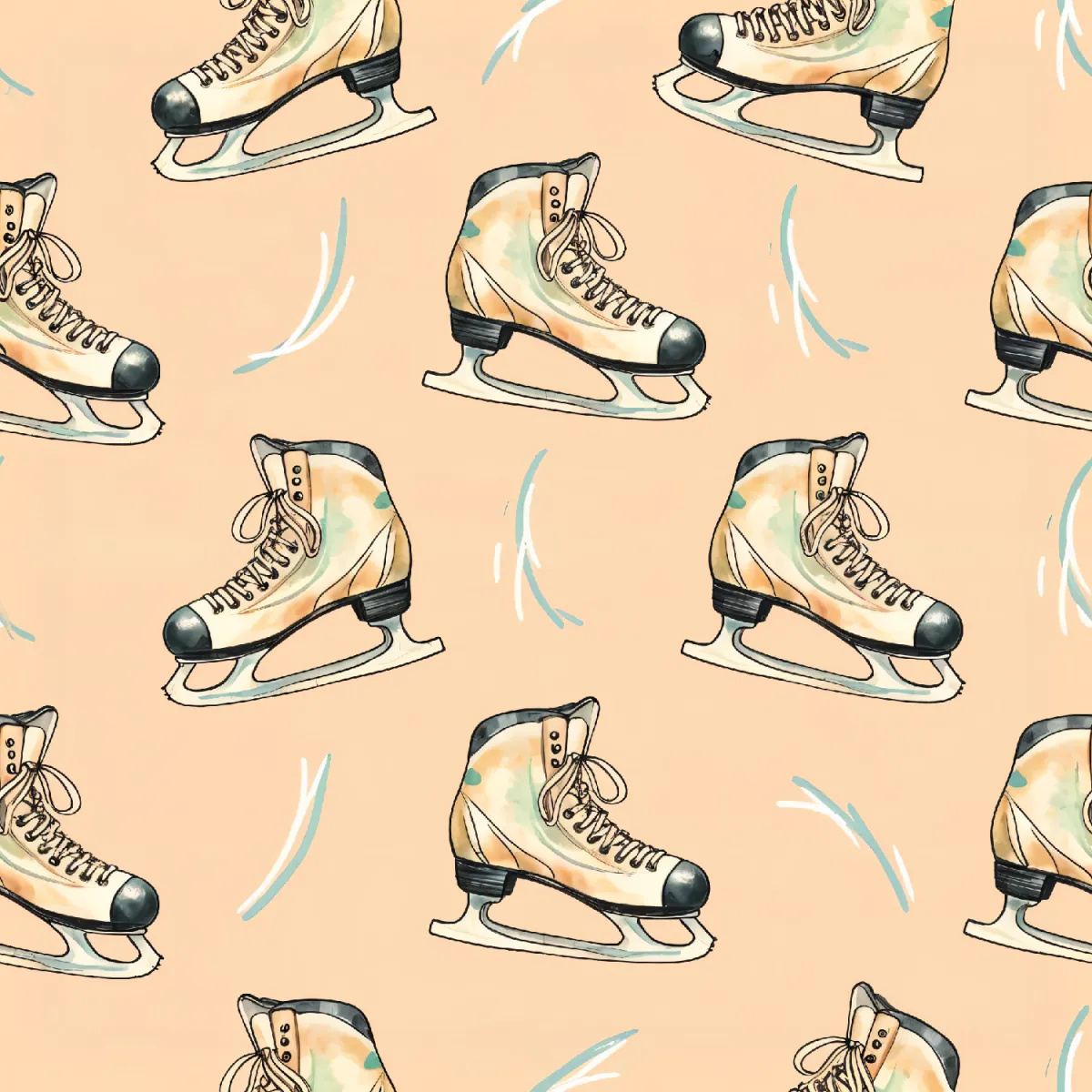 매력적인 아이스 스케이트 패턴