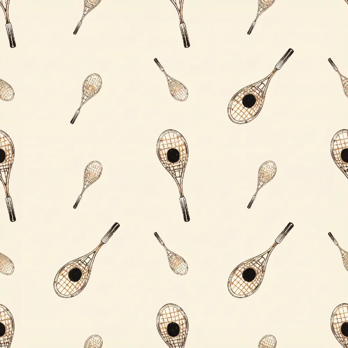 매력적인 테니스 라켓 패턴