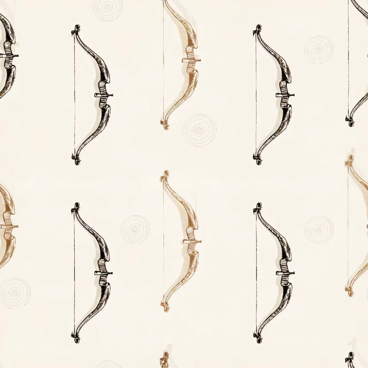 빈티지 활 패턴 디자인