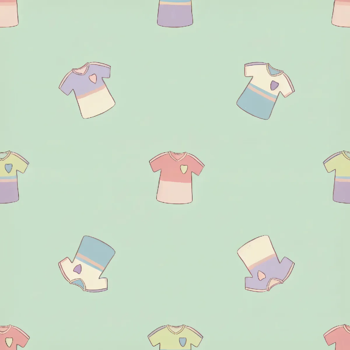 다채로운 아동 티셔츠 패턴