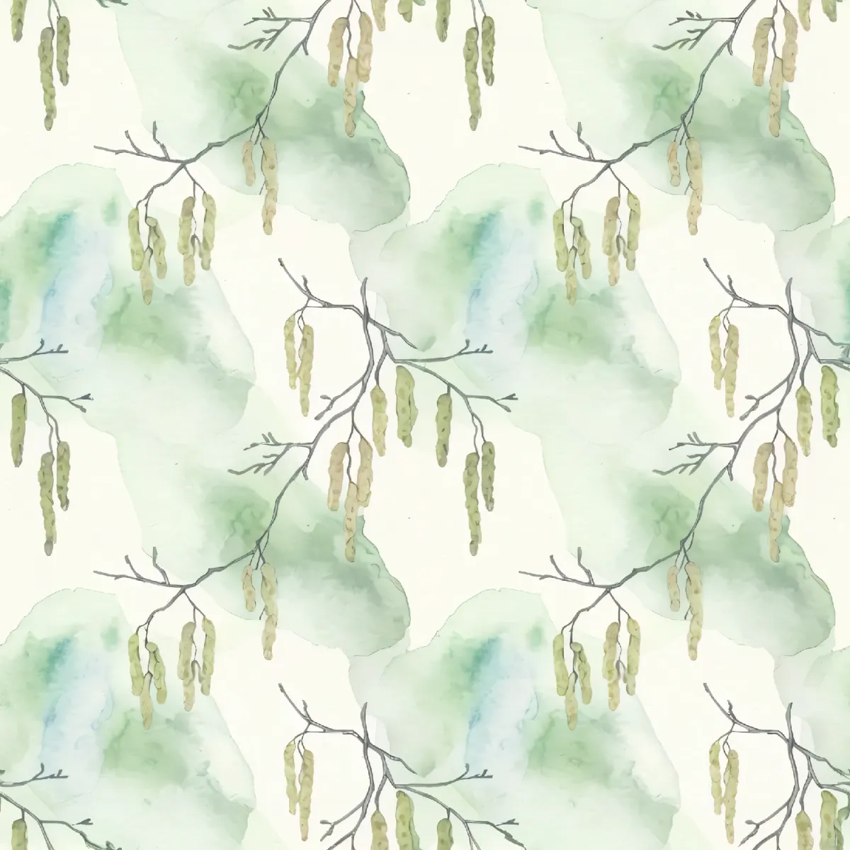 우아한 잎사귀 패턴