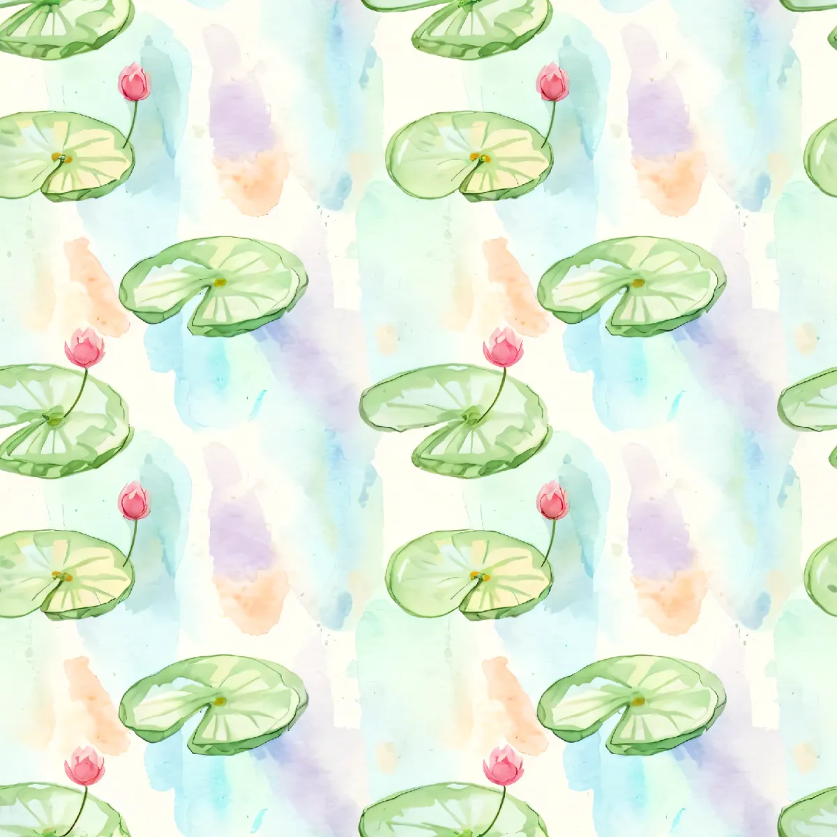 Serene Water Lily Pattern