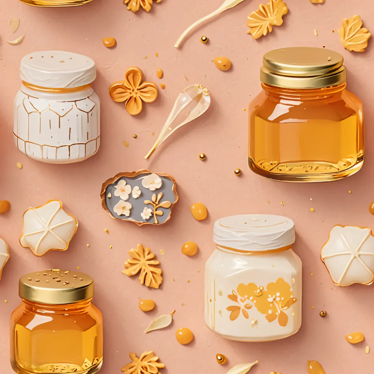 매력적인 꿀병 디자인