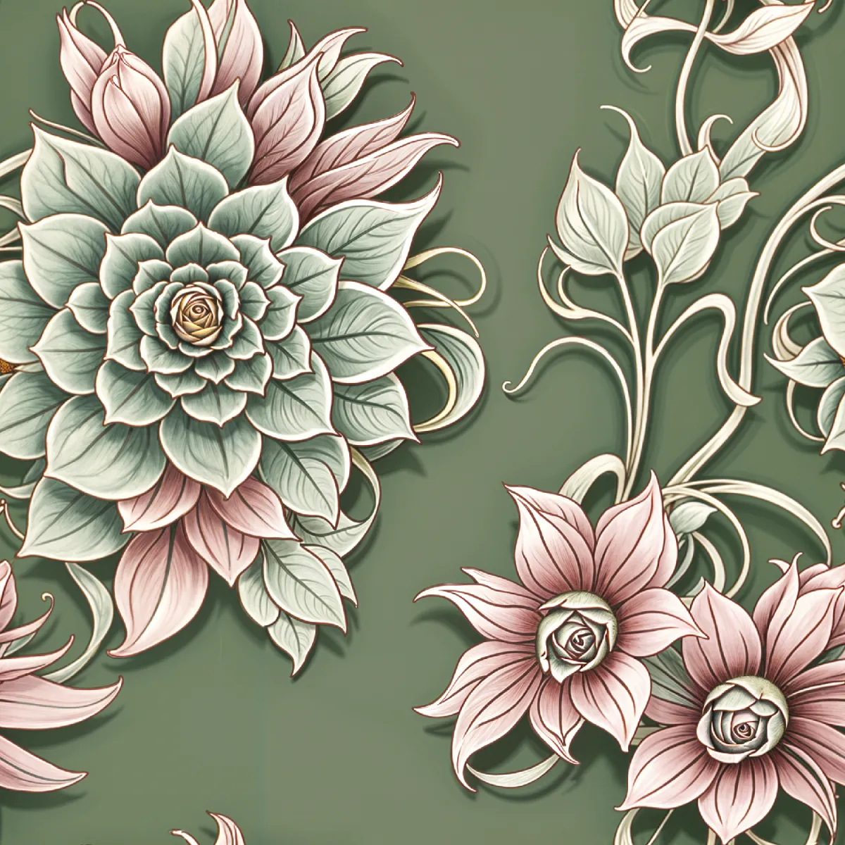 우아한 플로랄 디자인