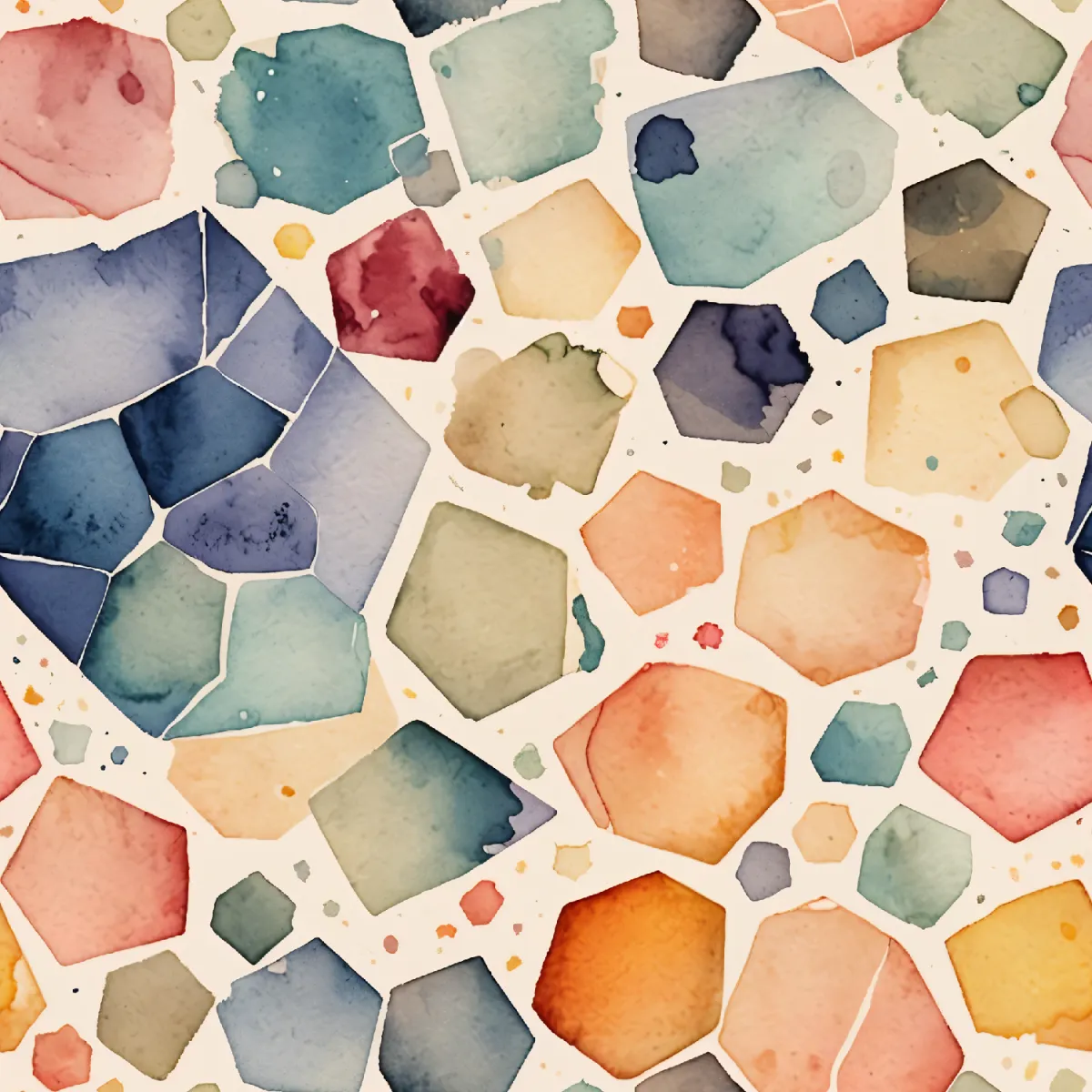 다채로운 육각형 패턴