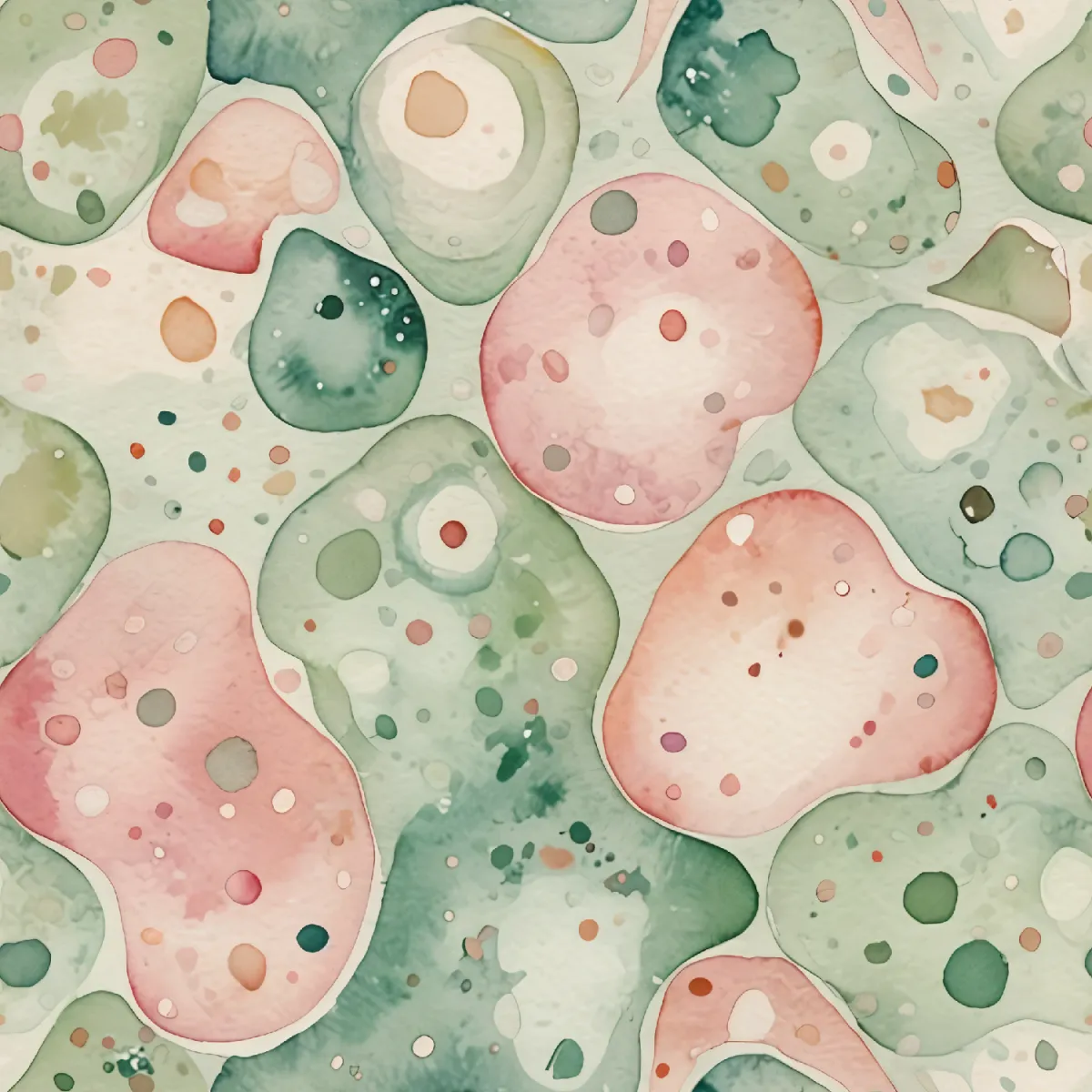 부드러운 수채화 형태 패턴