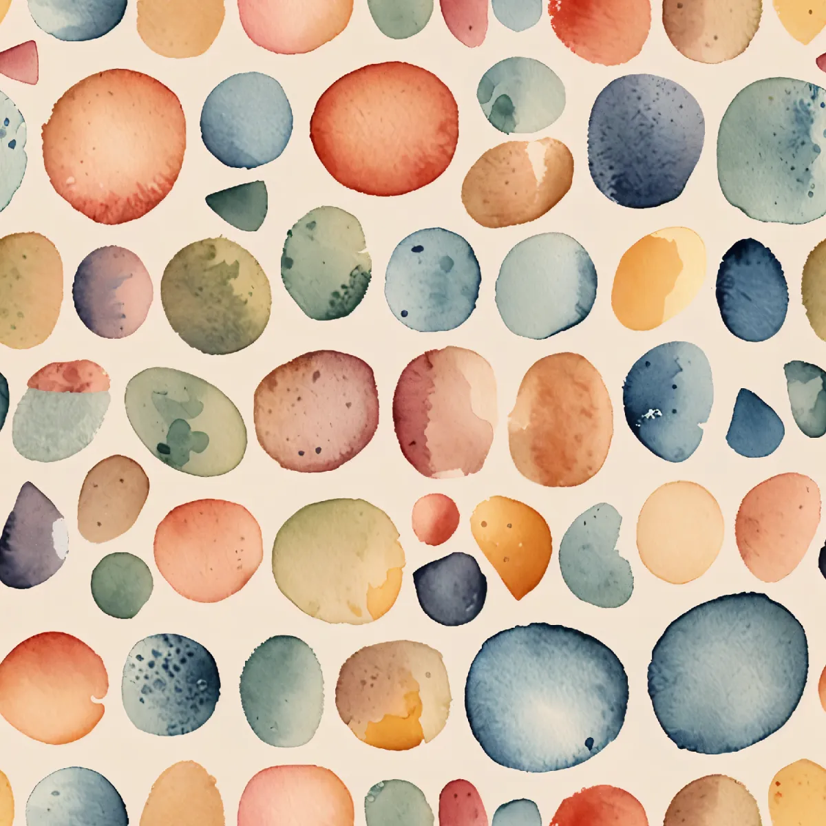 기발한 수채화 점들