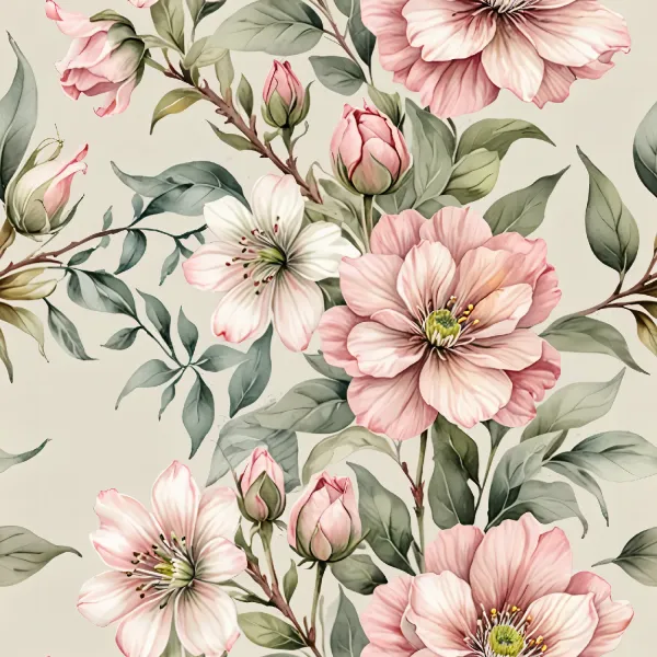 섬세한 꽃다발 디자인 Image