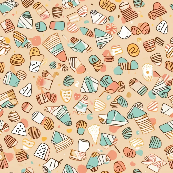 위트 있는 디저트 패턴 Image