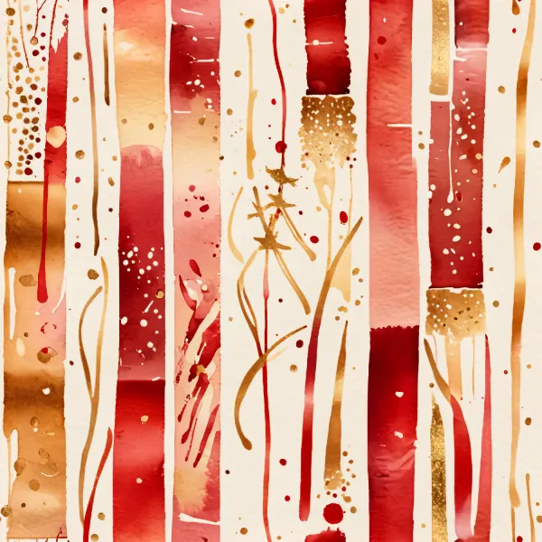 우아한 스트라이프 수채화 디자인 Image