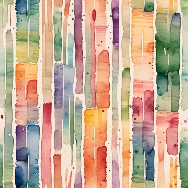 밝은 수채화 줄무늬 Image