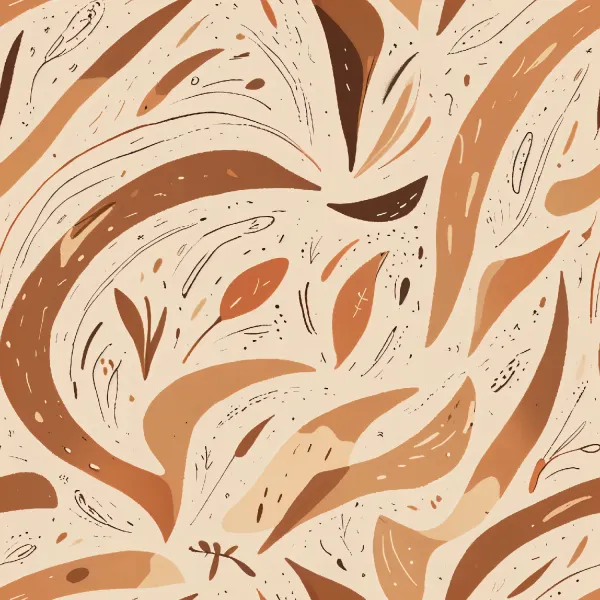 따뜻한 추상 꽃 디자인 Image