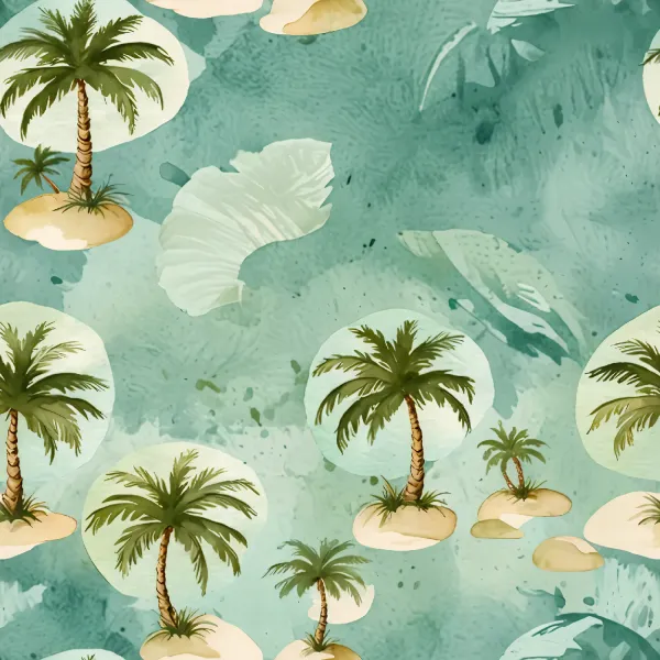 열대 palm 나무 패턴 Image