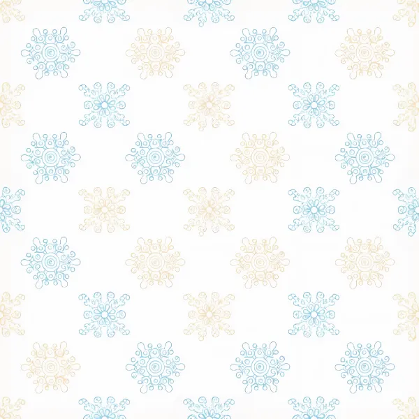 섬세한 눈송이 패턴 Image