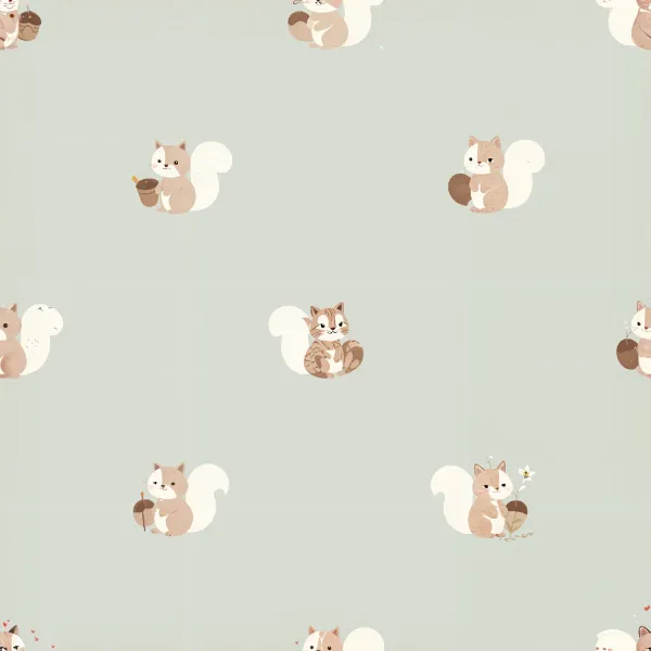 사랑스러운 다람쥐 패턴 Image