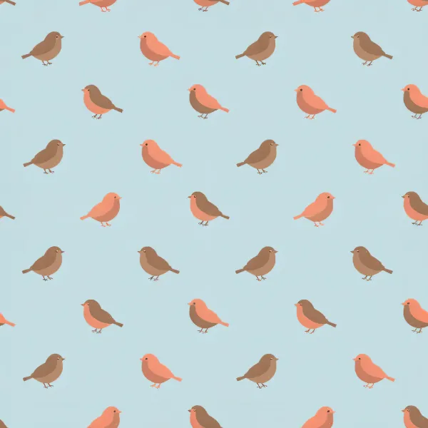 아기자기한 새 패턴 Image