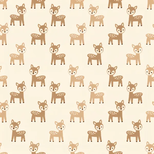 귀여운 아기 사슴 패턴 Image