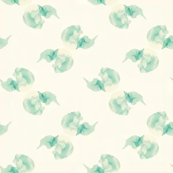 부드러운 수채화 파도 디자인 Image