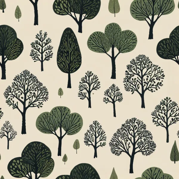 스타일리시한 나무 패턴 Image