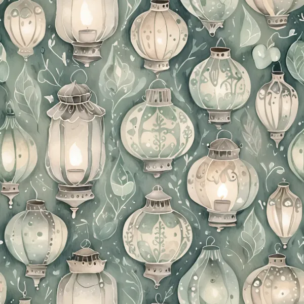 우아한 랜턴 패턴 Image