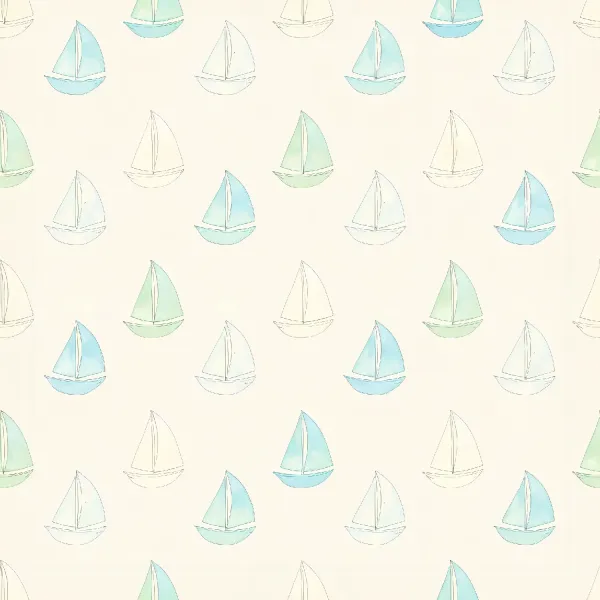 차분한 세일보트 패턴 Image