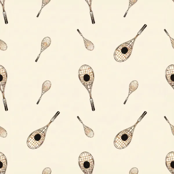 매력적인 테니스 라켓 패턴 Image