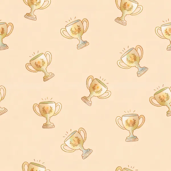 경쾌한 트로피 패턴 Image