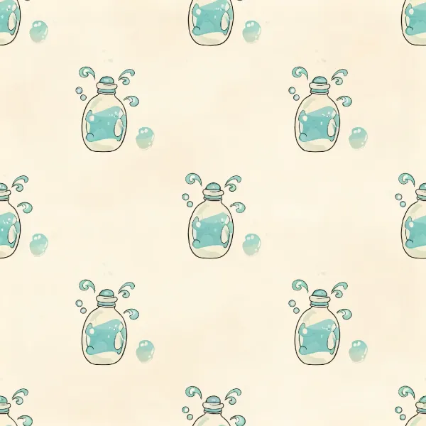 귀여운 물병 패턴 Image