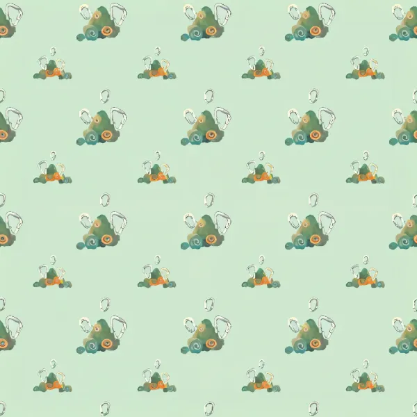 귀여운 채소 패턴 디자인 Image