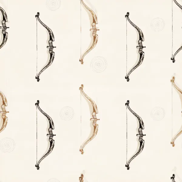 빈티지 활 패턴 디자인 Image