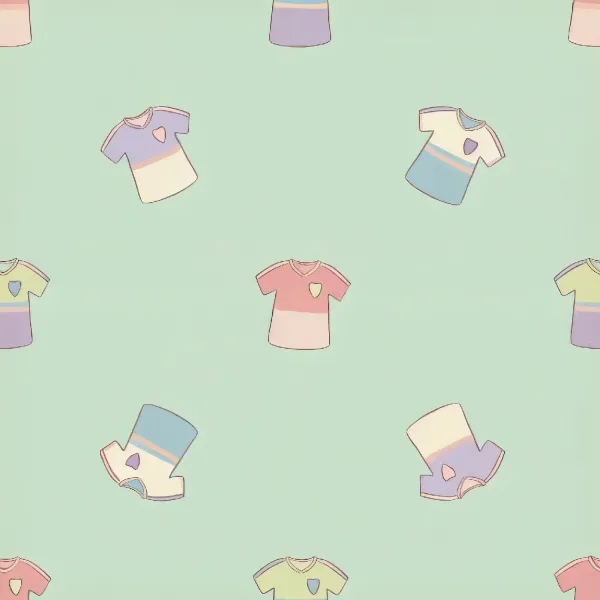 다채로운 아동 티셔츠 패턴 Image